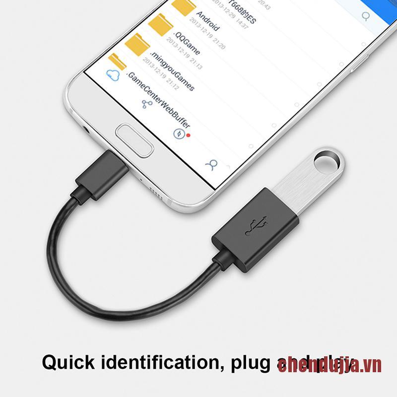 DUJIA 16CM Mobile Phone USB Type C 3.1 Male To USB 3.0 A Female OTG Cable USB Ad