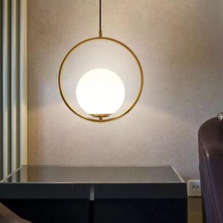Đèn thả trang trí trần nhà phòng khách phòng ngủ bàn ăn decor nội thất hình mặt trăng hiện đại