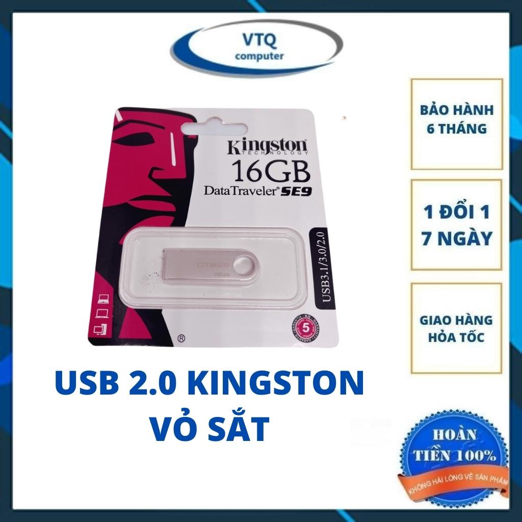 Usb Kington 2.0 64gb/ 32gb/ 16gb/ 8gb thiết kế nhỏ gọn, vỏ kim loại, chống nước