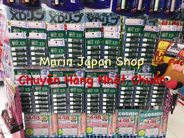 (Có Bill siêu thị Nhật,sẵn) Son dưỡng môi XD chống khô nứt nẻ Mentholatum Medicated Lip Stick Rohto  Nhật Bản omi | BigBuy360 - bigbuy360.vn