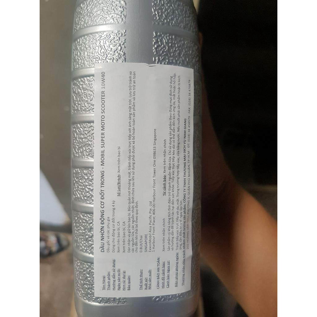TIENTAIOIL Mobil super moto scooter,10w-40,cho xe ga,nhập khẩu singapore