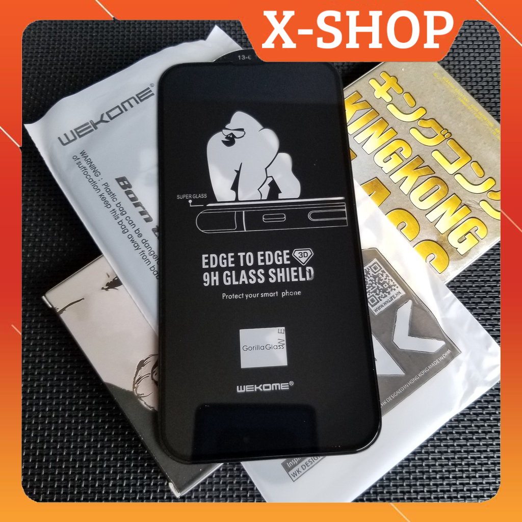 Kính cường lực KingKong Full màn, viền cong 3D, tiêu chuẩn độ cứng Gorilla Glass 9H