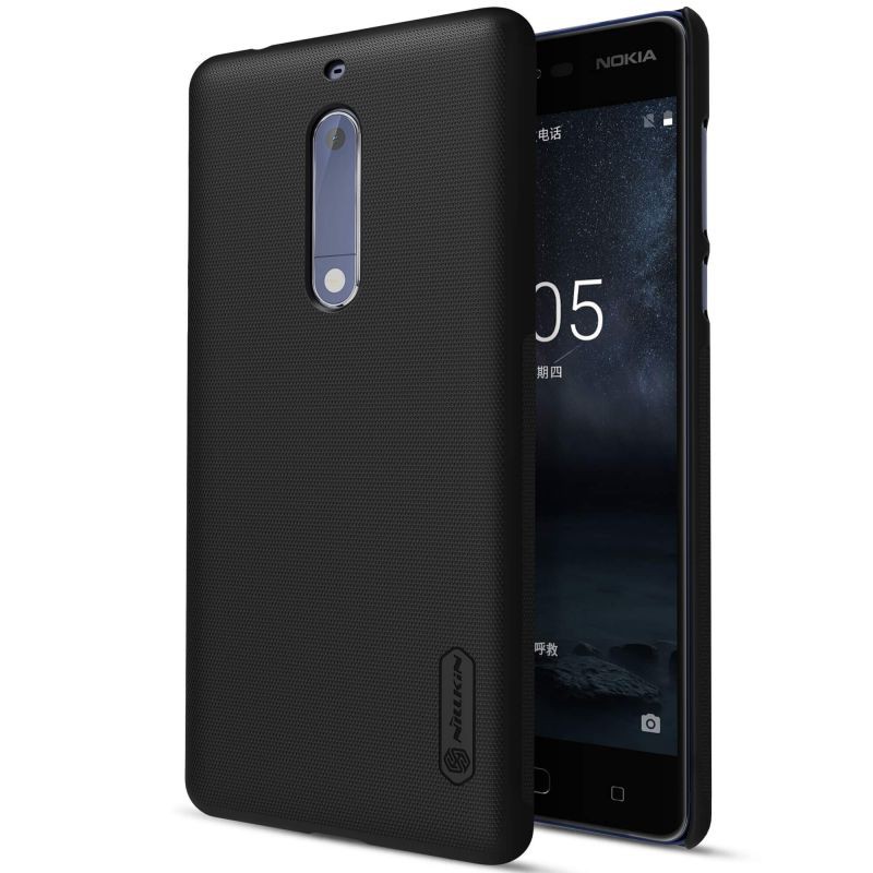 Ốp Lưng Sần Chống Sốc Cho Nokia 5 2017 hiệu Nillkin (Tặng kèm giá đỡ hoặc miếng dán từ tính) - Hàng Chính Hãng