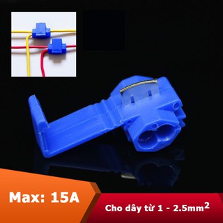 Combo 50 cút nối dây điện nhanh kẹp phân nhánh loại vừa 802 (xanh) T2