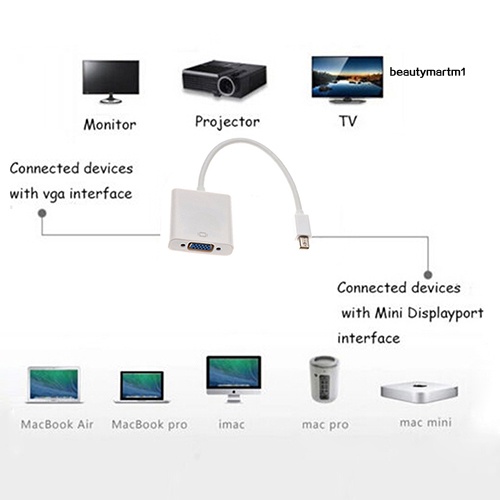 Cáp Chuyển Đổi Mini Displayport Sang Vga Cho Macbook Pro Imac Air Mac Mini | BigBuy360 - bigbuy360.vn