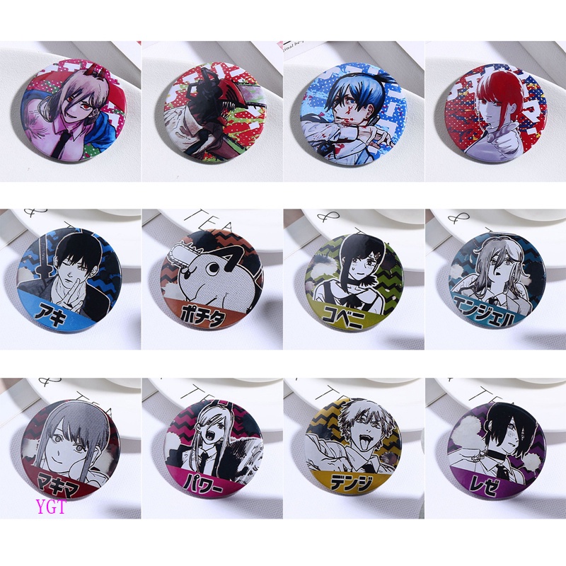 Ghim Cài Áo Hình Cưa Xích 12 Kiểu Hóa Trang Cho Nam &amp; Nữ