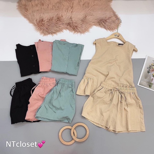 Bộ quần áo đũi chất đẹp munshop0603