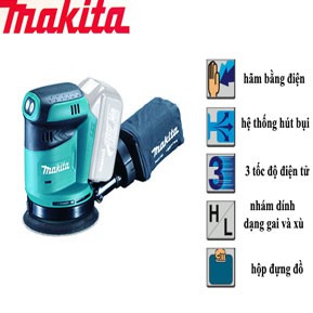 Máy chà nhám quỹ đạo tròn makita DBO180Z