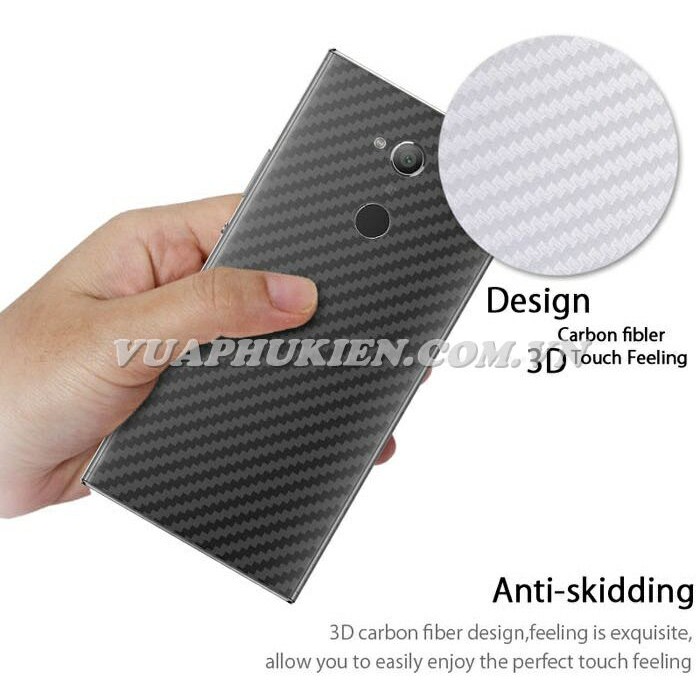 Tấm dán vân Carbon 3D mặt lưng cho Sony Xperia XA2 Ultra, XA2 Plus, XA Ultra