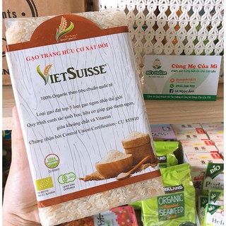 Gạo Trắng Xát Dối Hữu Cơ VietSuisse 1kg