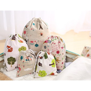 Túi vải du lịch size 24cm tiện ích