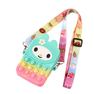 Túi pop it cho bé gái giá rẻ đeo chéo giảm căng thẳng bóp bong bóng nhiều hình dễ thương Fullbaby 022