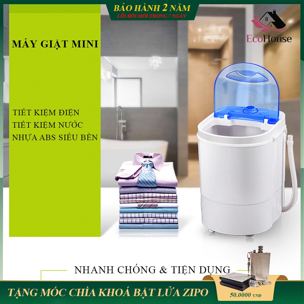 máy giặt mini bán tự động, máy giặt tiện lợi phù hợp cho cá nhân, hộ gia đình nhỏ, bảo hành 2 năm