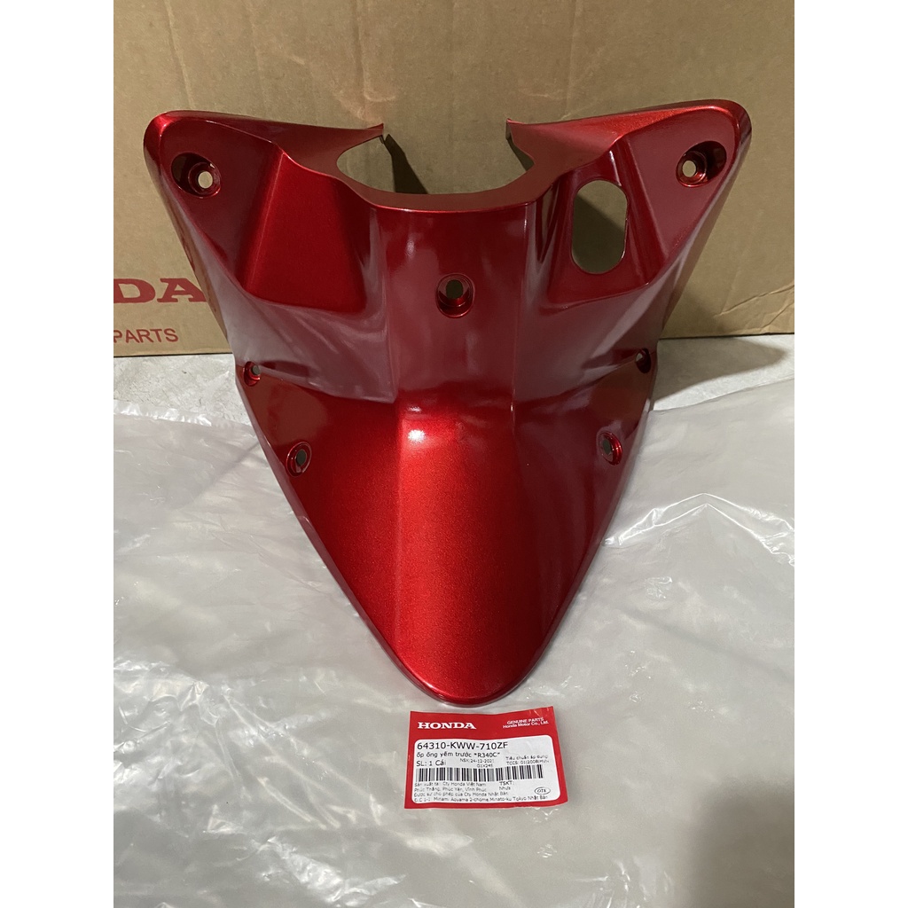 Ốp ống yếm trước - ốp ổ khóa HONDA WAVE RSX110 năm 2010 màu Đỏ.