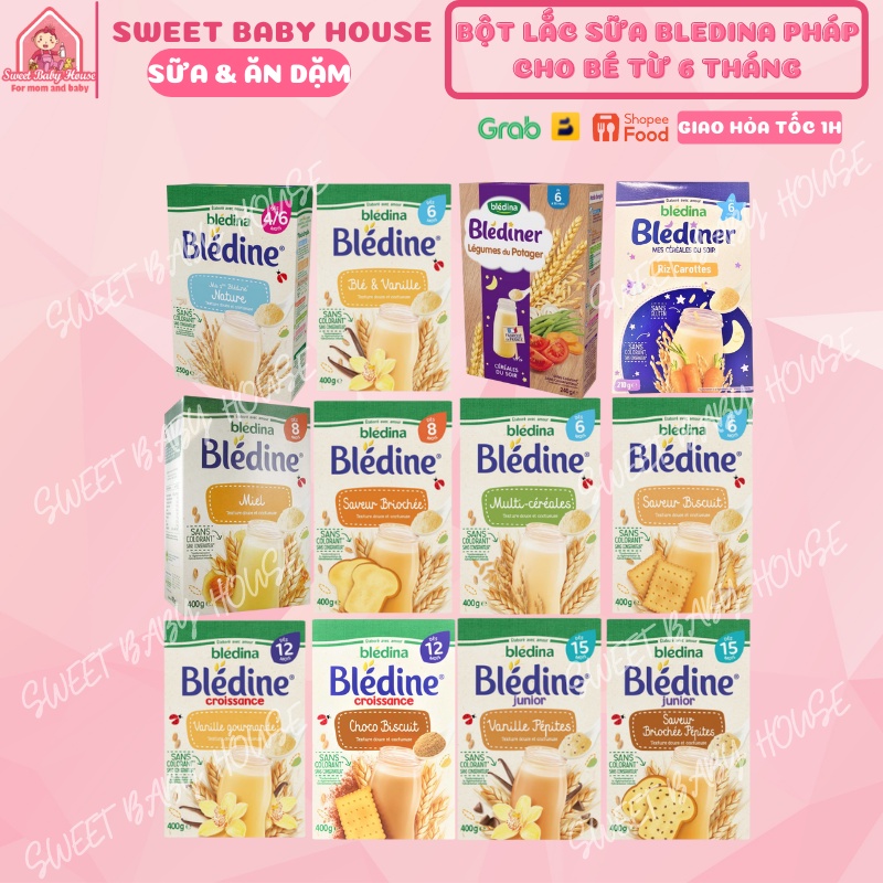 [Mã 88FMCGSALE1 giảm 10% đơn 250K] Bột lắc sữa Bledina Pháp 400g cho bé. Date 8/2023- Sweet Baby House