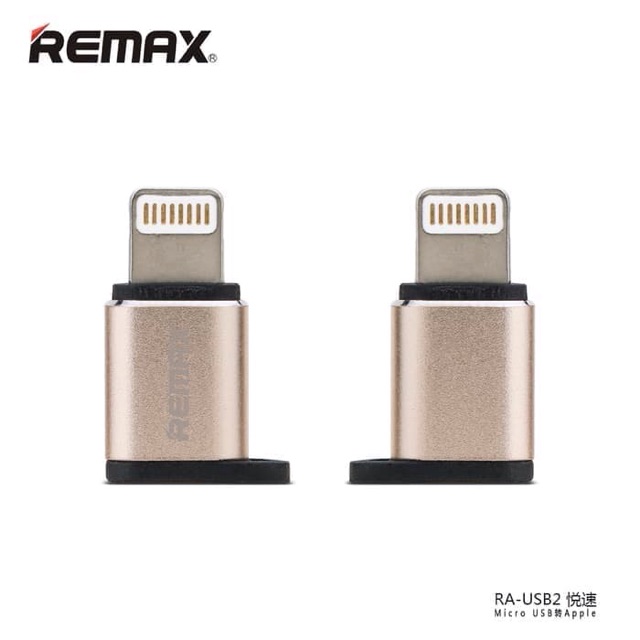Remax Đầu Chuyển Đổi Otg Micro Usb Sang Apple Lightning Konekto / Connector Ra-usb2 Ori