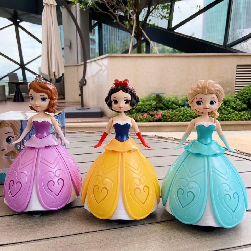 Đồ Chơi Robot Công Chúa Elsa / Sophia / Công Chúa Bạch Tuyết / Đèn Lồng Xoay Được Cho Bé