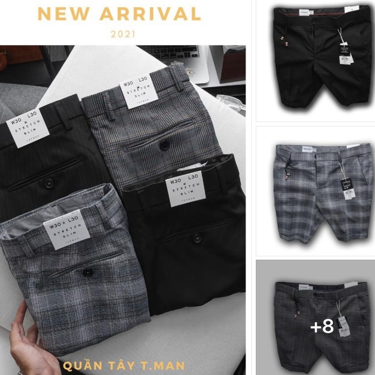Quần Short Tây Nam TOPMAN 4 Màu chất vải chéo bền đẹp,form body kiểu dáng Hàn Quốc có big size