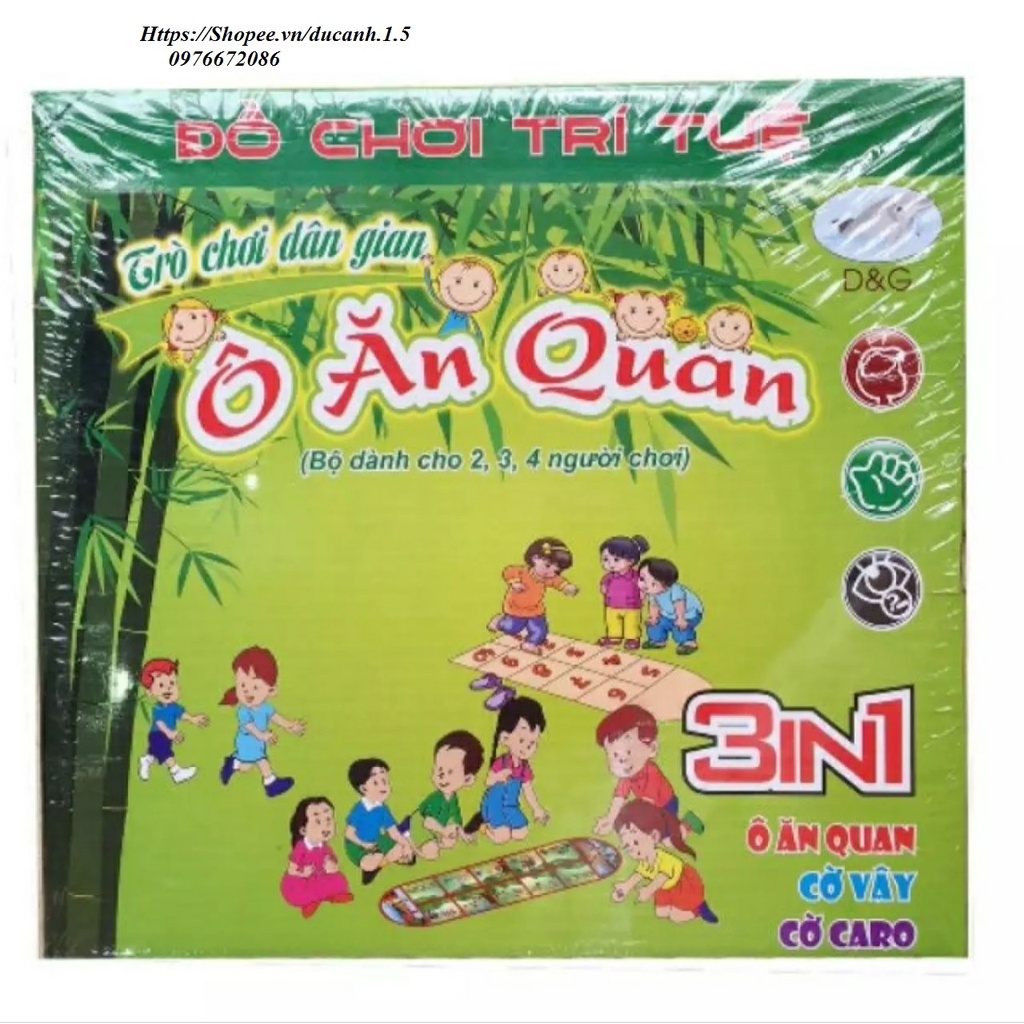 Trò Chơi Cờ Vây, Cờ Caro, Ô Ăn Quan 3 trong 1