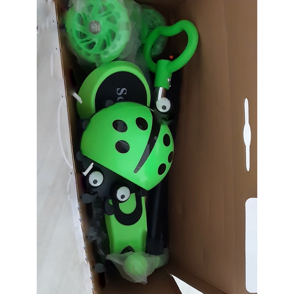 Xe trượt Scooter 3 in 1 kiểu dáng bọ rùa cho bé từ 1 tuổi, xe chòi chân cho bé