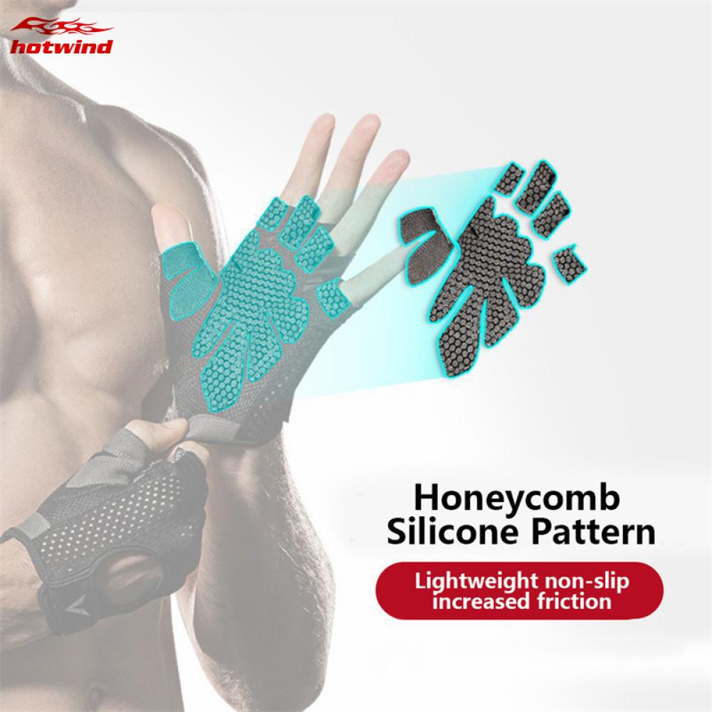 Hw Set 2 Găng Tay Hở Ngón Thể Thao Chống Trượt Thoáng Khí