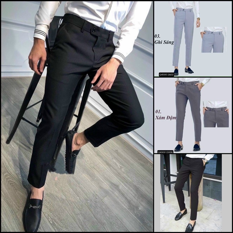 Quần vải trơn hàn quốc ⚡️Quần âu trơn vải đẹp  2022
