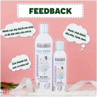 Xịt Khoáng Evoluderm Atomiseur Eau Pure 400ml