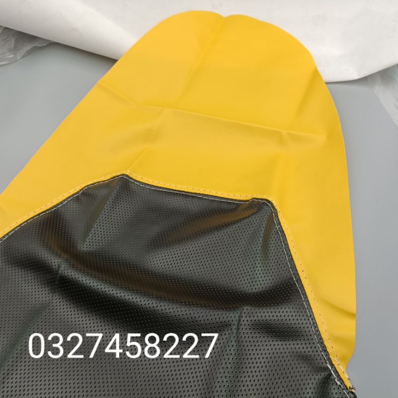 Trùm da bọc yên, ngồi xe EXCITER 150 màu vàng đen