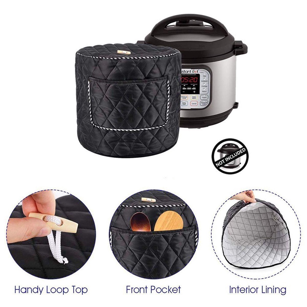 YIYU Nắp Nồi Áp Suất Chống Bụi Màu Đỏ / Đen Siêu Bền Tiện Dụng Cho Nhà Bếp