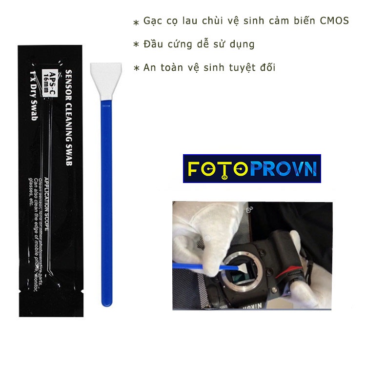 Hình ảnh Gạc cọ lau chùi vệ sinh cảm biến CMOS loại bỏ bụi trên thấu kính máy ảnh (kích thước 12mm-16mm-24mm) #1
