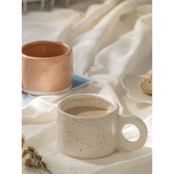 Ly cốc sứ vẩy mực Hàn Quốc | Ink Splash Mug