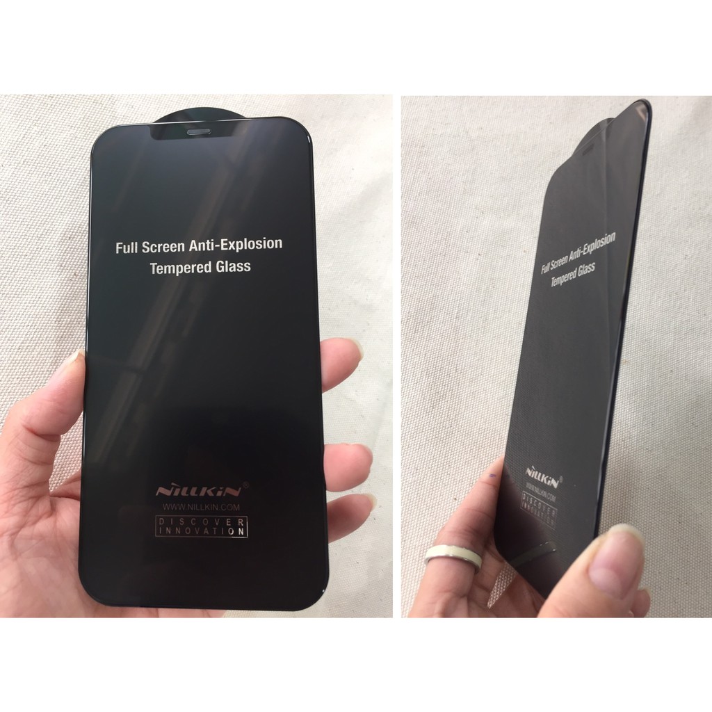 iP 12/ 12Pro/ 12Pro Max ]Cường lực full màn hình chống bám vân tay cho điện thoại iP 12 Series Nillkin FogMirror