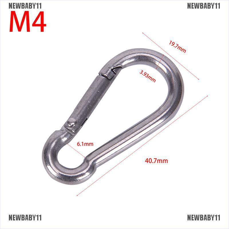 Móc Khóa Carabiner Bằng Thép Không Gỉ 304 NEWBABY11