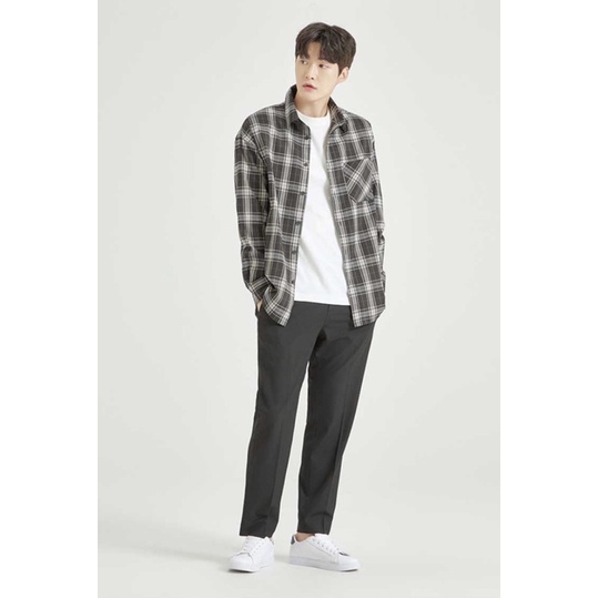 Áo sơ mi Hàn Spao Check Shirt