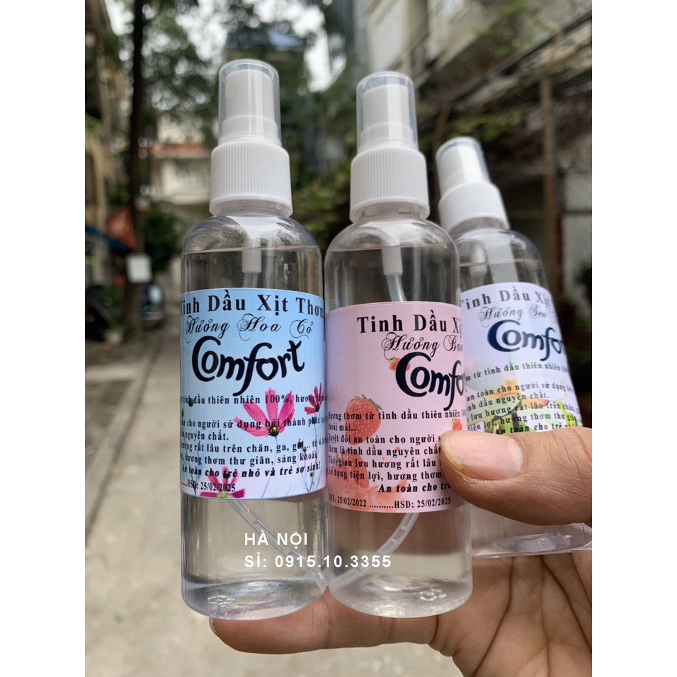 (combo 10 chai)- Tinh Dầu Xịt Thơm Quần áo, Xịt Thơm Phòng Hương Comfort 100ml