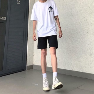 Áo thun 7 màu chữ A