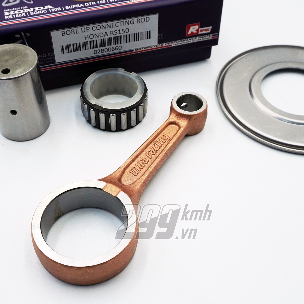 Tay dên Uma Winner thép nén thấm carbon mạ đồng tặng kèm máng nhớt