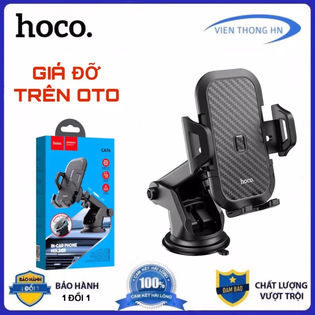 Giá đỡ điện thoại trên oto xe hơi cao cấp Hoco CB76 - vienthonghn