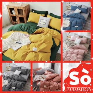 Bộ 4 món chăn ga gối cotton tici hàn quốc, ga nệm drap giường ga bo chun- sò bedding.