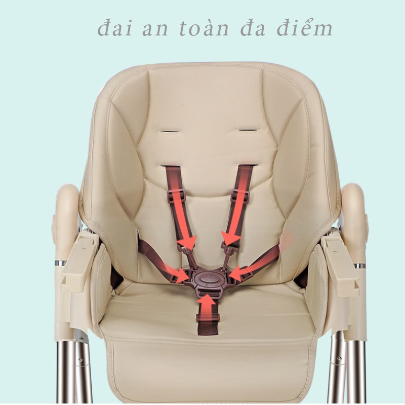 Ghế ăn dặm thông minh khung thép thế hệ mới - bản đặc biệt
