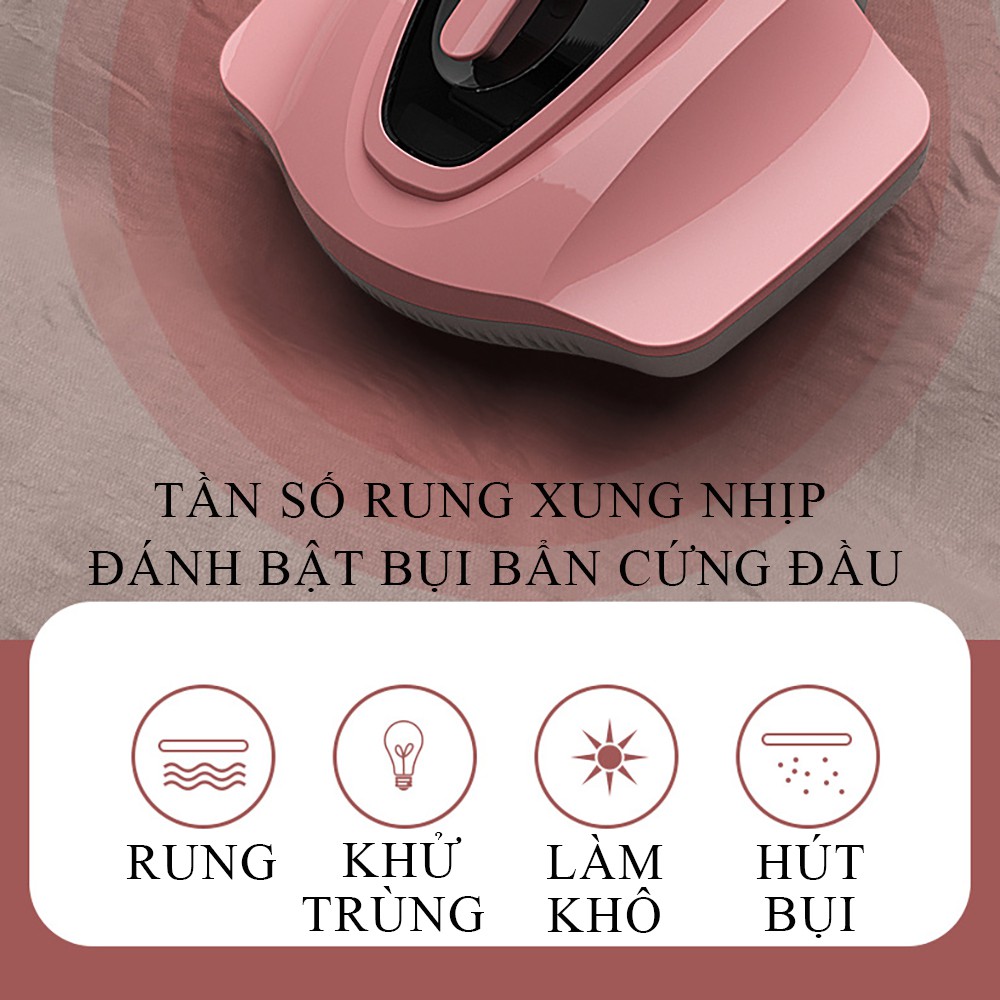 Máy hút bụi cầm tay, máy hút bụi diệt khuẩn tia UV hút bụi gối đệm giường, vệ sinh giường nệm đánh bay bụi bẩn Bảo hành