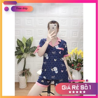 Đồ Bộ Nữ Pyjama  🌞FREESHIP🌞 Đồ Bộ  Pyjama Ngắn- Lụa Cao Cấp - Thoải Mái