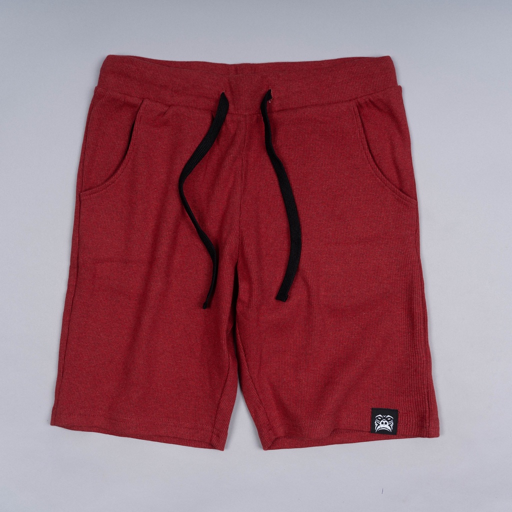 Quần Short Thun Gori | Màu Đỏ Chất Liệu Cotton Co Giãn Thoáng Khí