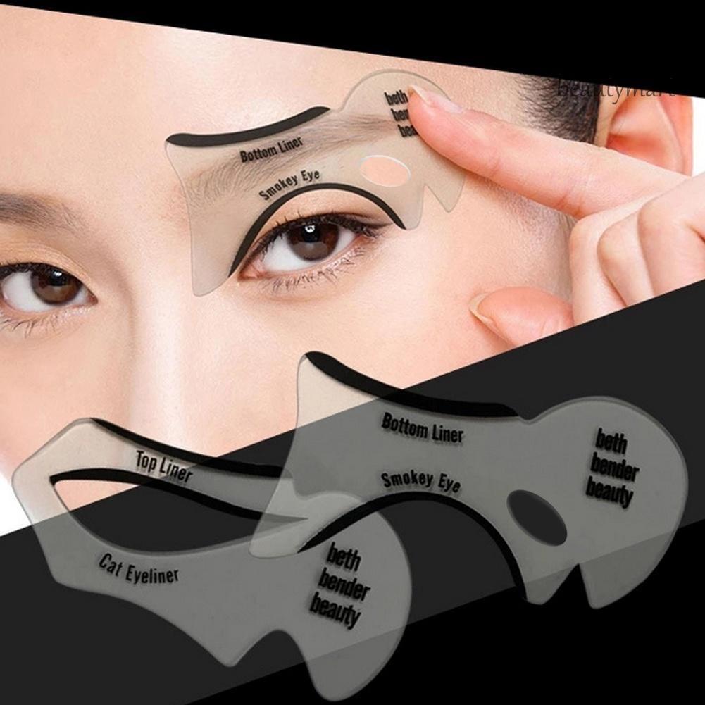 [Hàng mới về] Bộ 2 khuôn kẻ mắt mèo/mắt khói trang điểm chuyên nghiệp