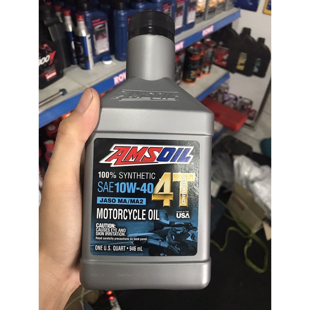 Nhớt AMSOIL Performance 4T 10W40 946ml