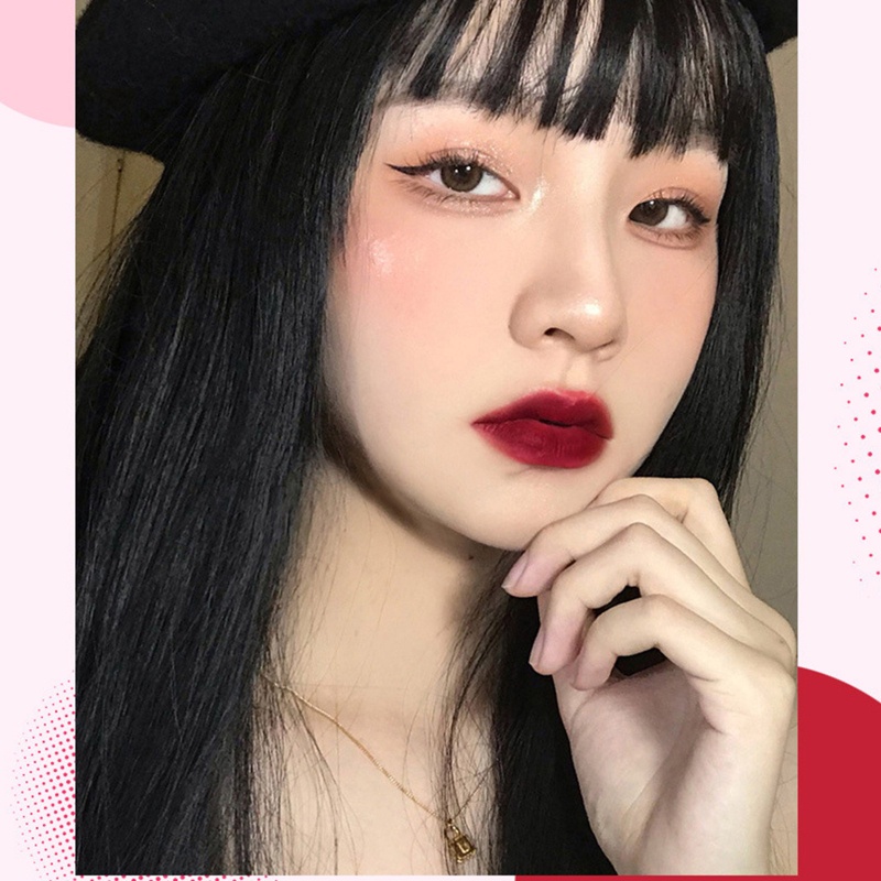 Son Kem Màu Nhung Lì Sắc Tố Cao Không Khô Môi Chống Dính