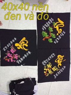Bộ tranh phúc lộc thọ thêu sẵn
