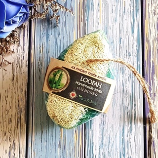 Xà phòng xơ mướp oải hương ECOLIFE- Lavender Luffa Soap