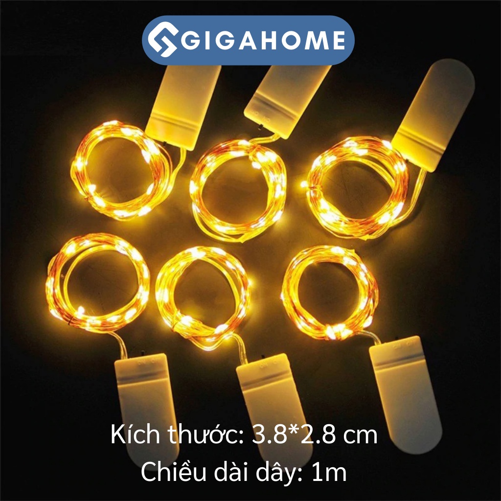 Dây Đèn Led Đom Đóm GIGAGOME 1M Dùng Pin Trang Trí Nhà Cửa 8651