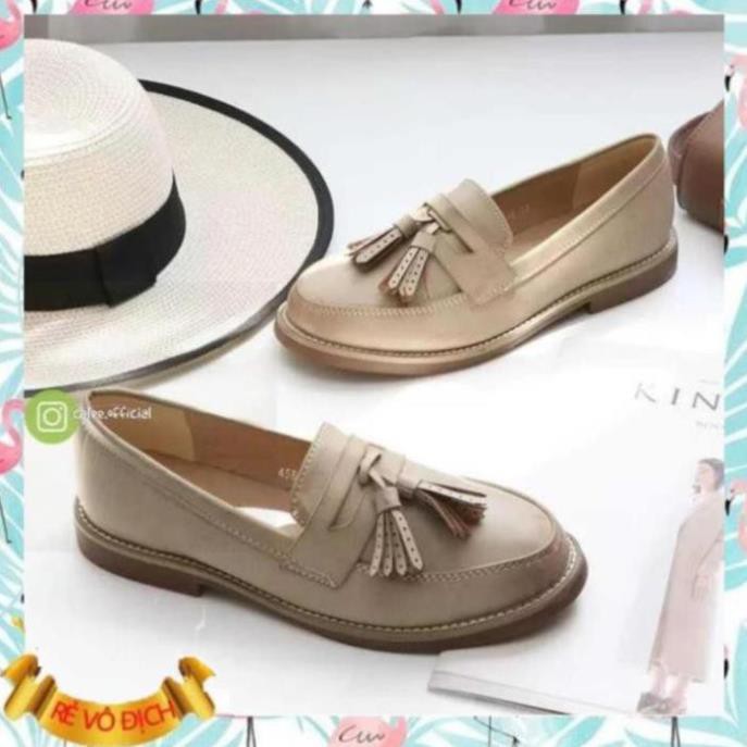 TOP NGÀNH HÀNG  Giày loafer da mềm đế bệt chất cực đẹp mà êm, mẫu moca lười chuẩn size, dễ phối đồ 4588